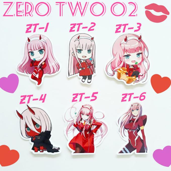 

Sticker Anime Darling in the Franxx 1 Zero Two Merchandise