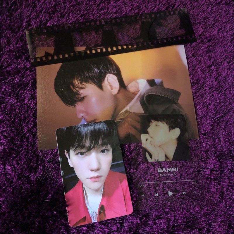 PC  ALBUM BAEKHYUN - BAMBI AR PHOTOCARD & CLIPCARD