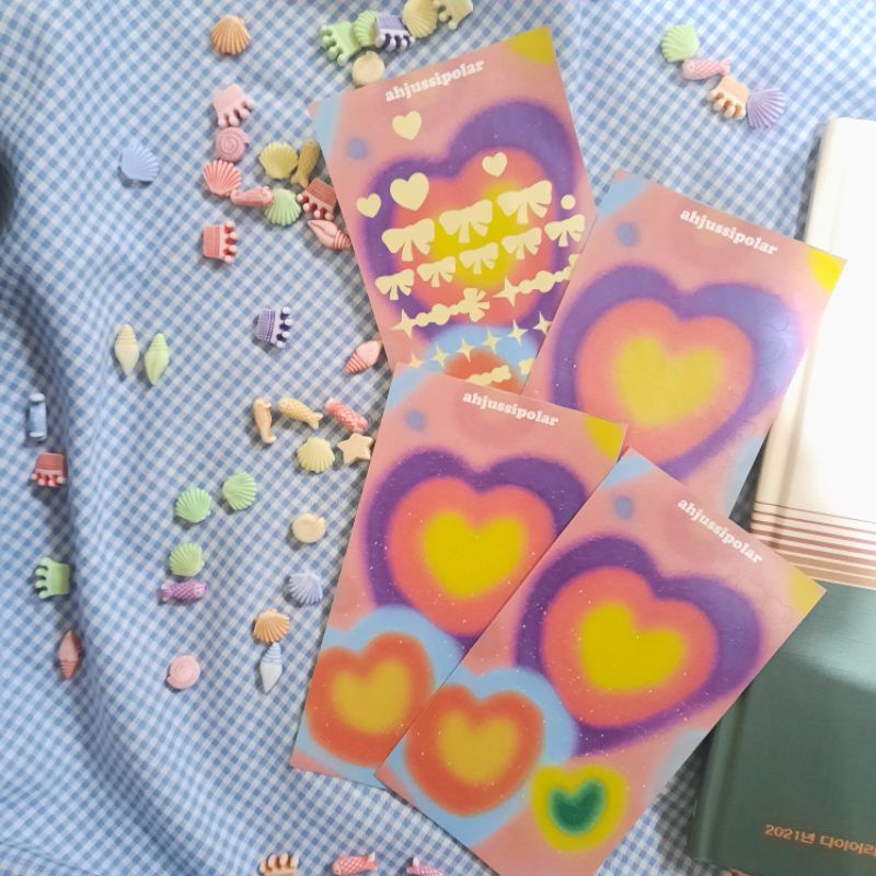 

[READYSTOCK] STICKER DECO RAINBOW KISSCUT PHOTOCARD