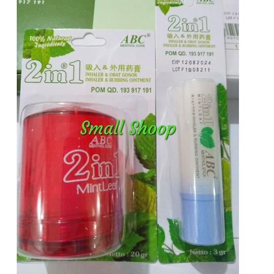 Barang Pilihan.. Menthol Inhaler ABC 20gram + Menthol Abc Stick 3gram