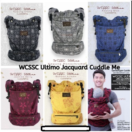 Cuddle Me WCSSC Jacquard ULTIMO Gendongan Cuddleme [FREE Kaos Anak] Bayi Super Lengkap 0-3,5 Tahun