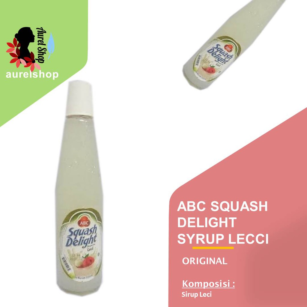 

ABC Squash Delight Syrup Leci kemasan botol isi 460 ml