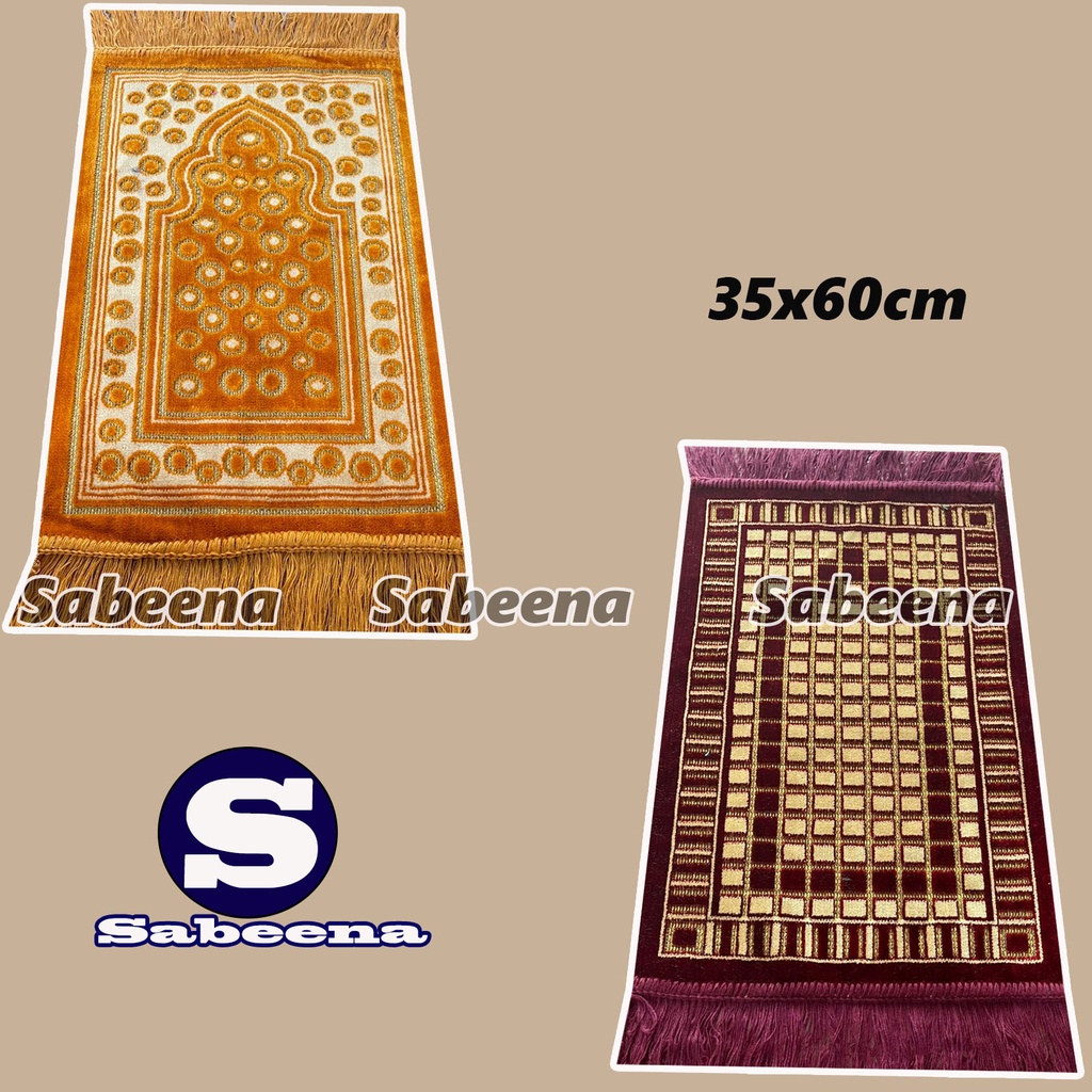 Sajadah Sujud Ukuran 35x60 Sejadah Turki Turkiye Turkey Oleh Oleh Haji dan Umbroh By Sabeena.Store