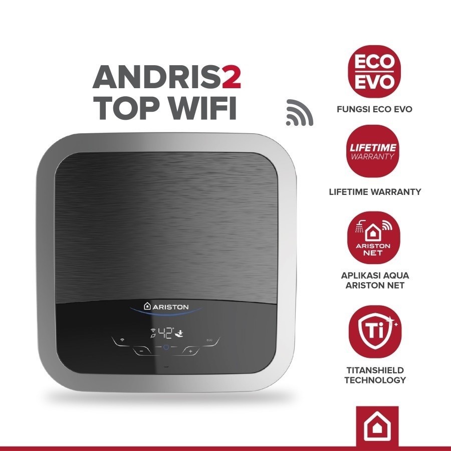 Ariston Water Heater 15 L AN2 TOP WIFI 350 Watt Pemanas Air Andris 2