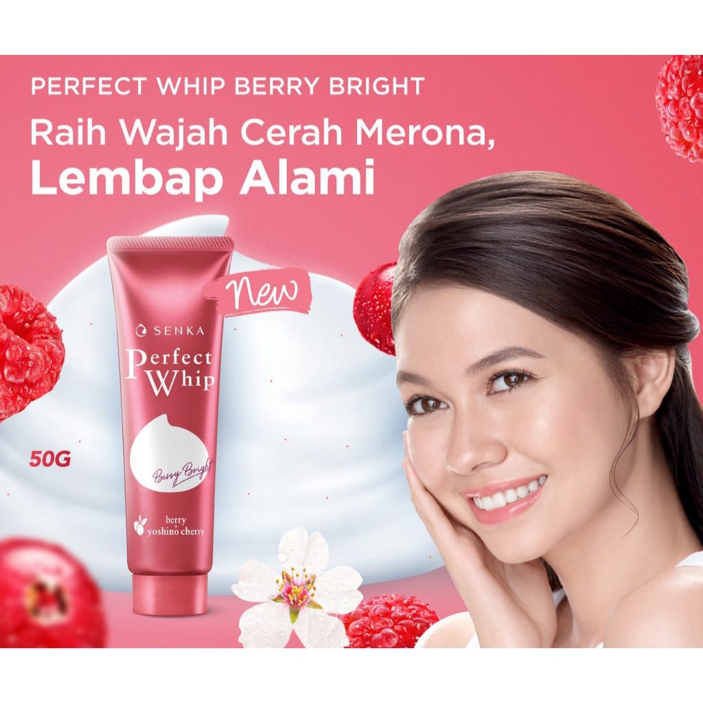 Senka Perfect Whip Berry Bright 50gr