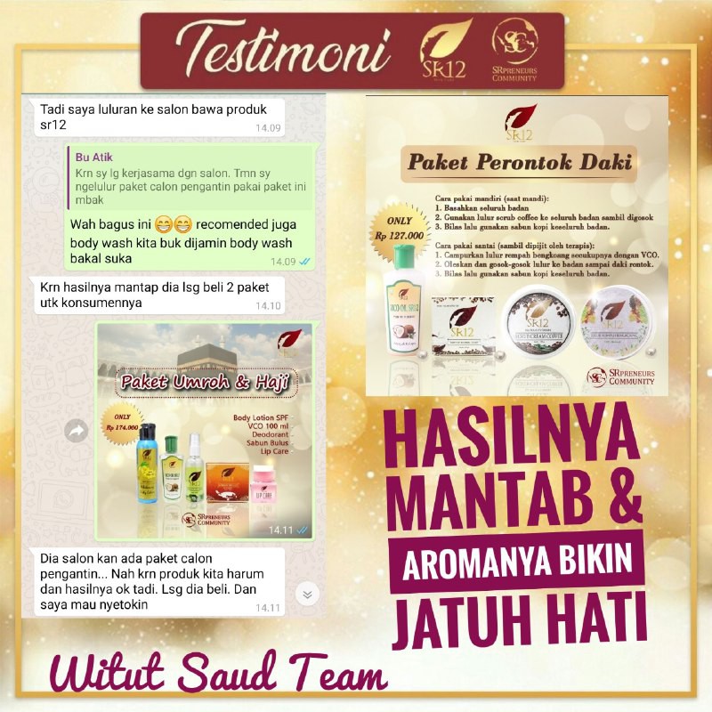 PAKET PERONTOK DAKI SR12 / LULUR REMPAH &amp; BODY SCRUB BPOM / SENSASI RELAKSASI &amp; SPA DI RUMAH SENDIRI