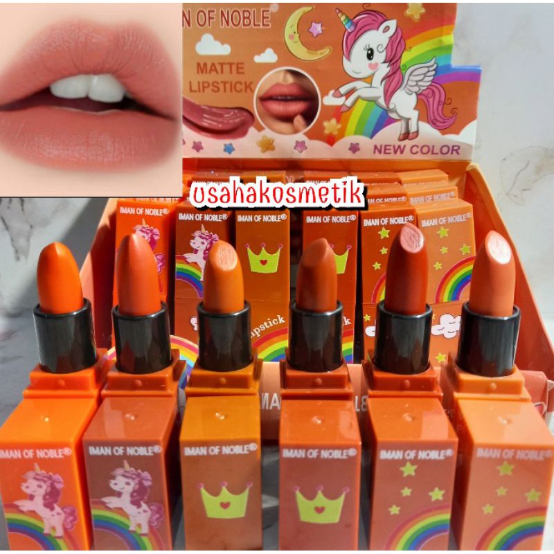 [ PERLUSIN ]LIPSTIK MATTE IMAN OF NOBLE ICE CREAM / UNICORN NO.5016 / 7063-24