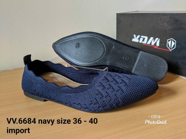 Sepatu flat import kode VV6684