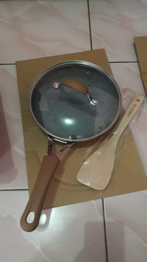 Ready Stock Carote Bio Green Fry Pan Frypan 24 Cm