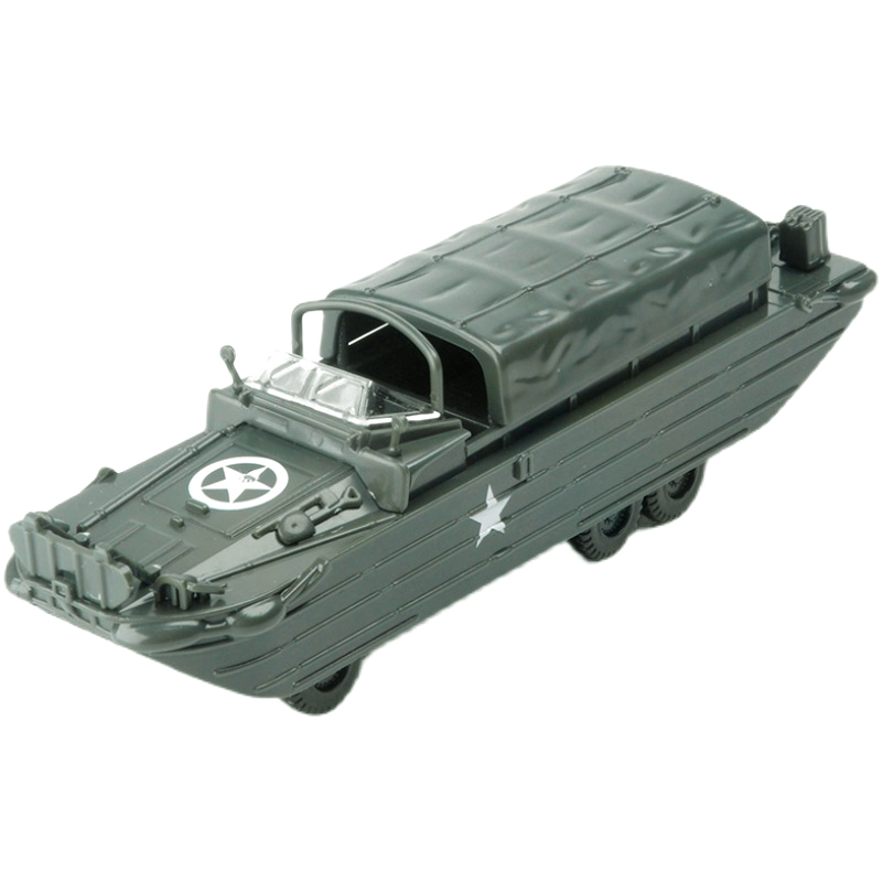 Miniatur Mobil Transporter Amfibi GMC DUKW-353 Skala 1 / 72 Untuk Koleksi