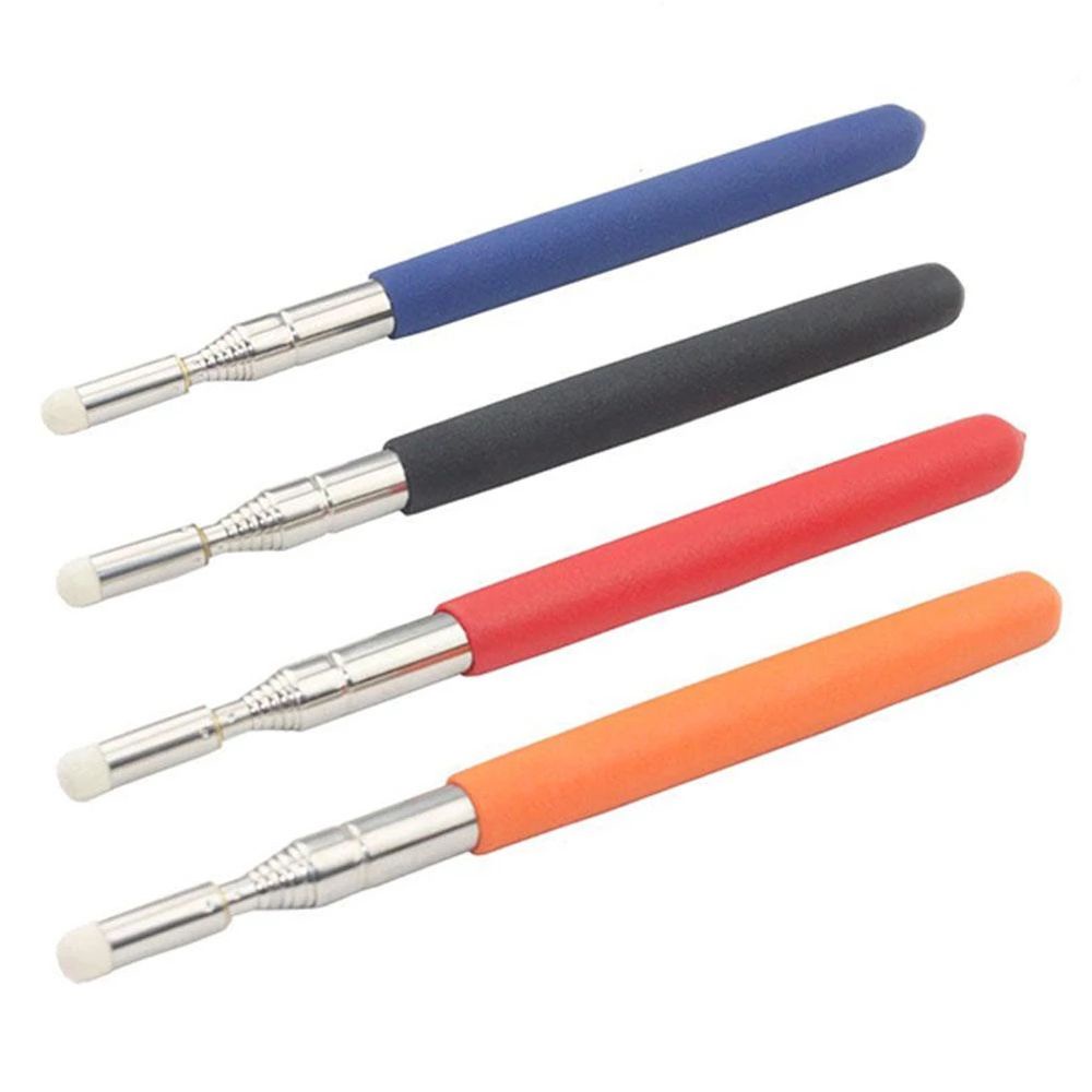 ELEGANT Professional Whiteboard Pen School Supplies Retractable Pointer Teachers Pointer Stick Telescopic Stainless Steel Teacher Tools Hand Pointer Stationery 1M Whiteboard Pointer/Multicolor