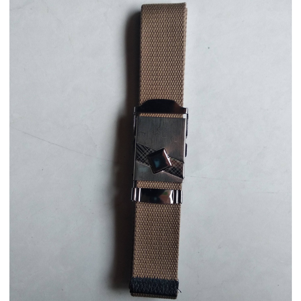 Ikat Pinggang Pria Wanita Kanvas Katun Model Jepit Kode S016