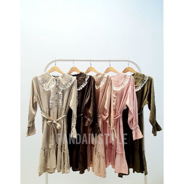 Tunik Anma Bahan Crinkle Premium