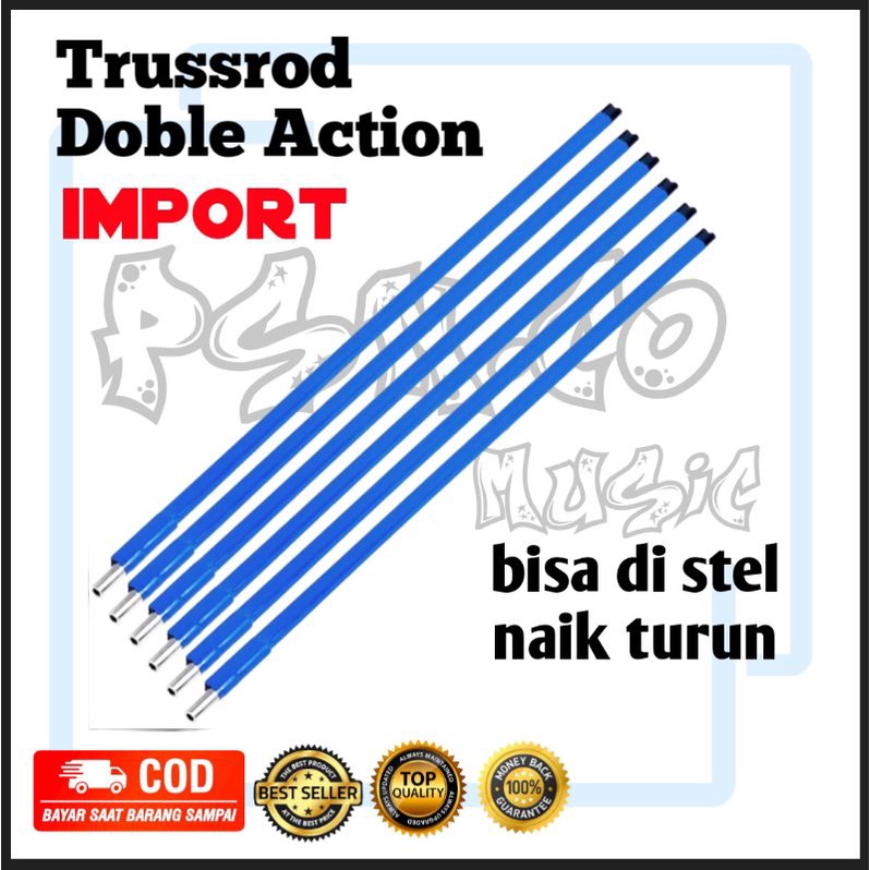 Truss rod import doble action/ besi buat neck gitar bisa maju dan mundur