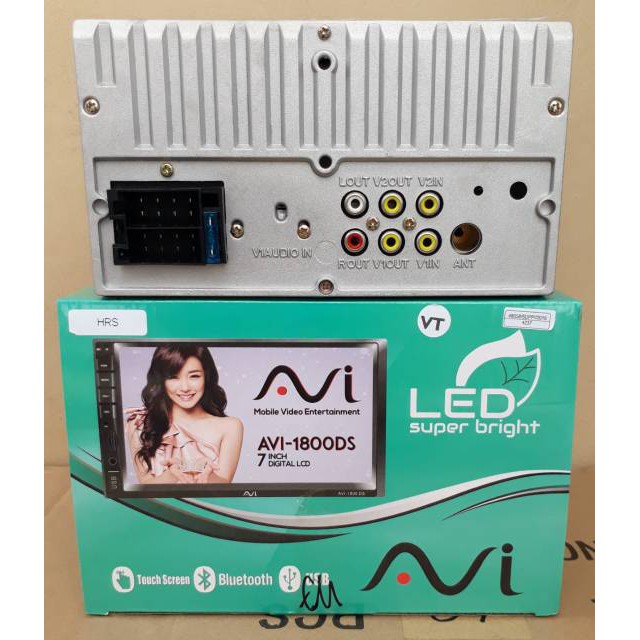 PAKET IRIT HEAD UNIT AVI 1800DS DAN KAMERA MUNDUR - AUDIO & VIDEO MOBIL - AKSESORIS INTERIOR MOBIL