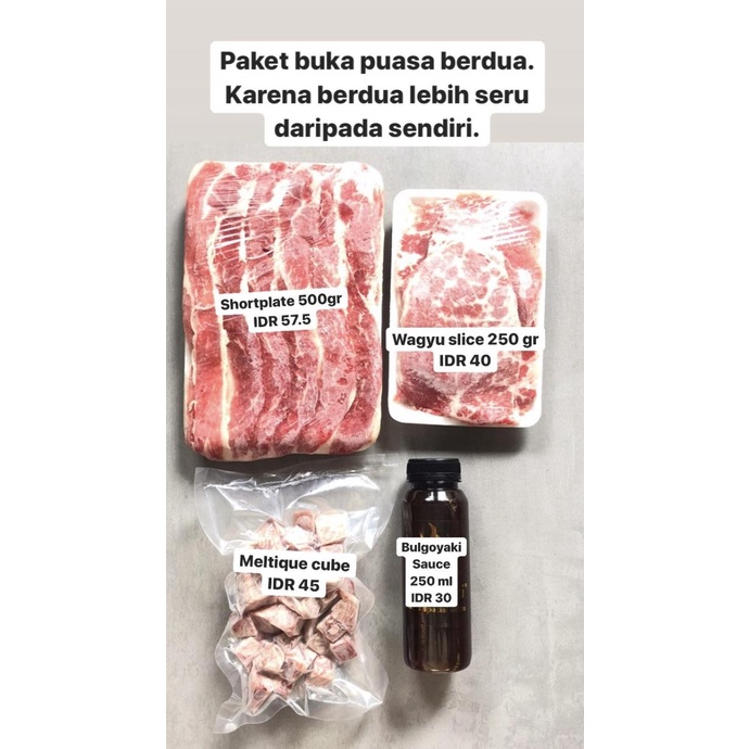 

[COD] Paket daging barbeque seru berdua [COD]