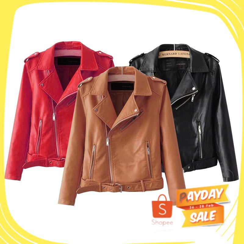 kuning hijau tosca army loreng tni polri / Jaket Kulit Sintetis Wanita Blazer Raisa / gunug hiking s