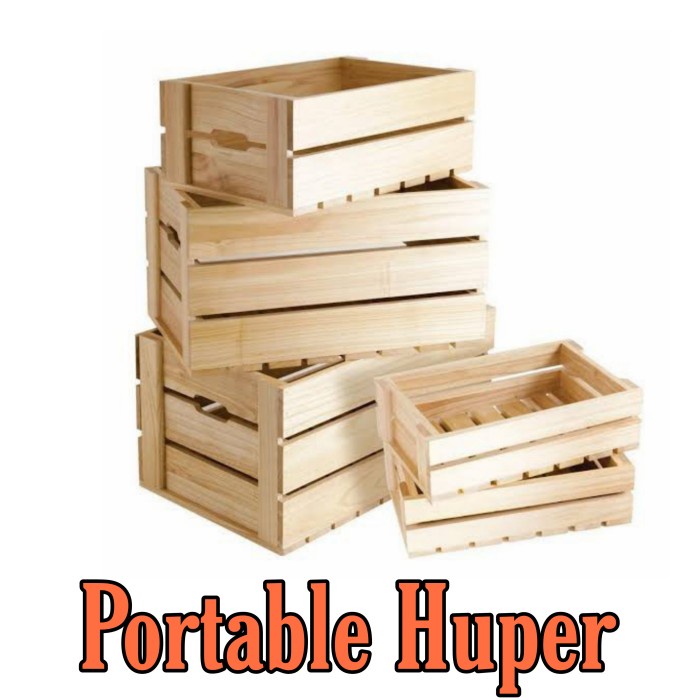 PACKING KAYU SPEAKER PORTABLE HUPER