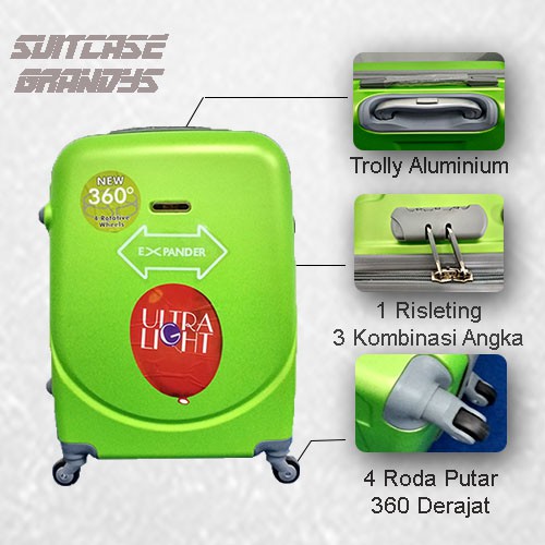 KOPER TRAVEL MURAH RODA 4 UKURAN 24 INCH/ KOPER MURAH/ KOPER RODA/ KOPER FIBER/ KOPER 24/ KOPER