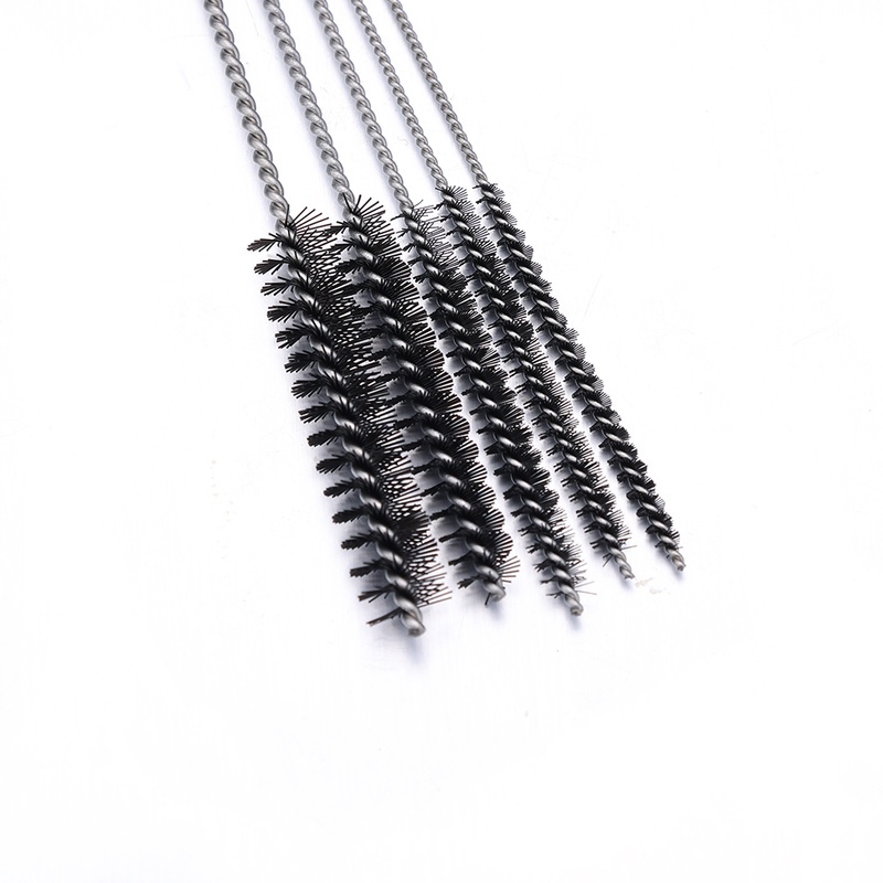 5pcs / Pak Sikat Pembersih Karburator Multifungsi Bahan Stainless Steel Untuk Mesin Tattoo / Airbrush