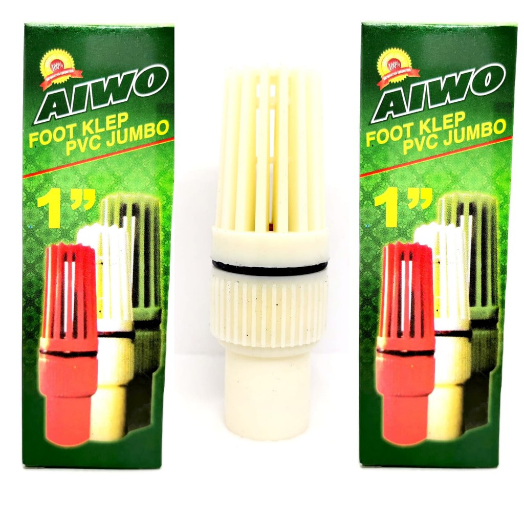 FOOT KLEP AIWO PVC JUMBO 1 INCH-KLEP SUMUR-TUSEN KLEP SARINGAN AIR