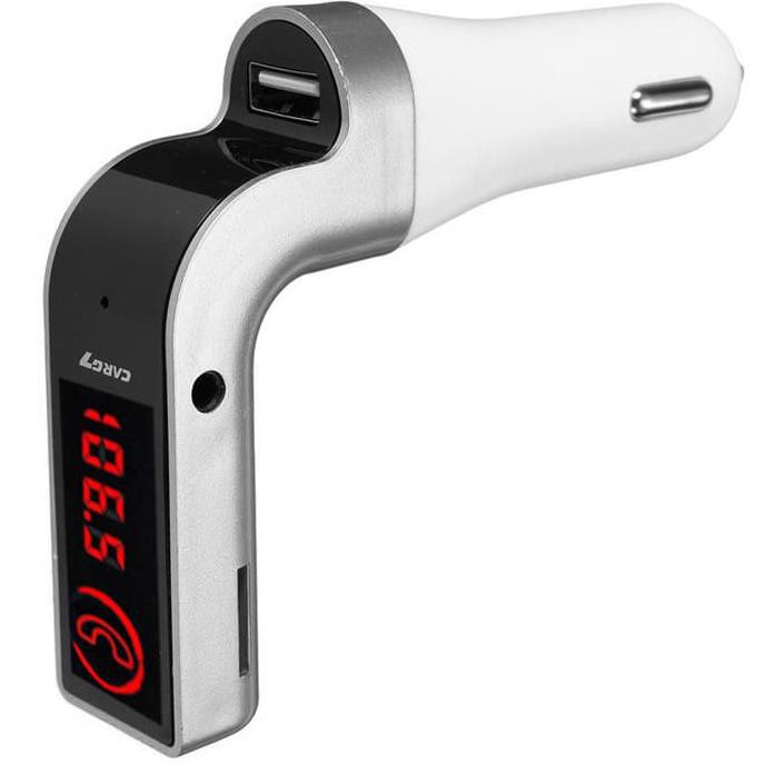 FM Modulator Bluetooth Charger Mobil LED DIsplay G7