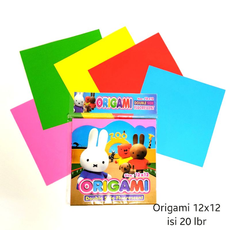 

Kertas Lipat Origami ERICA fluorescent 12x12cm (2 Sisi)