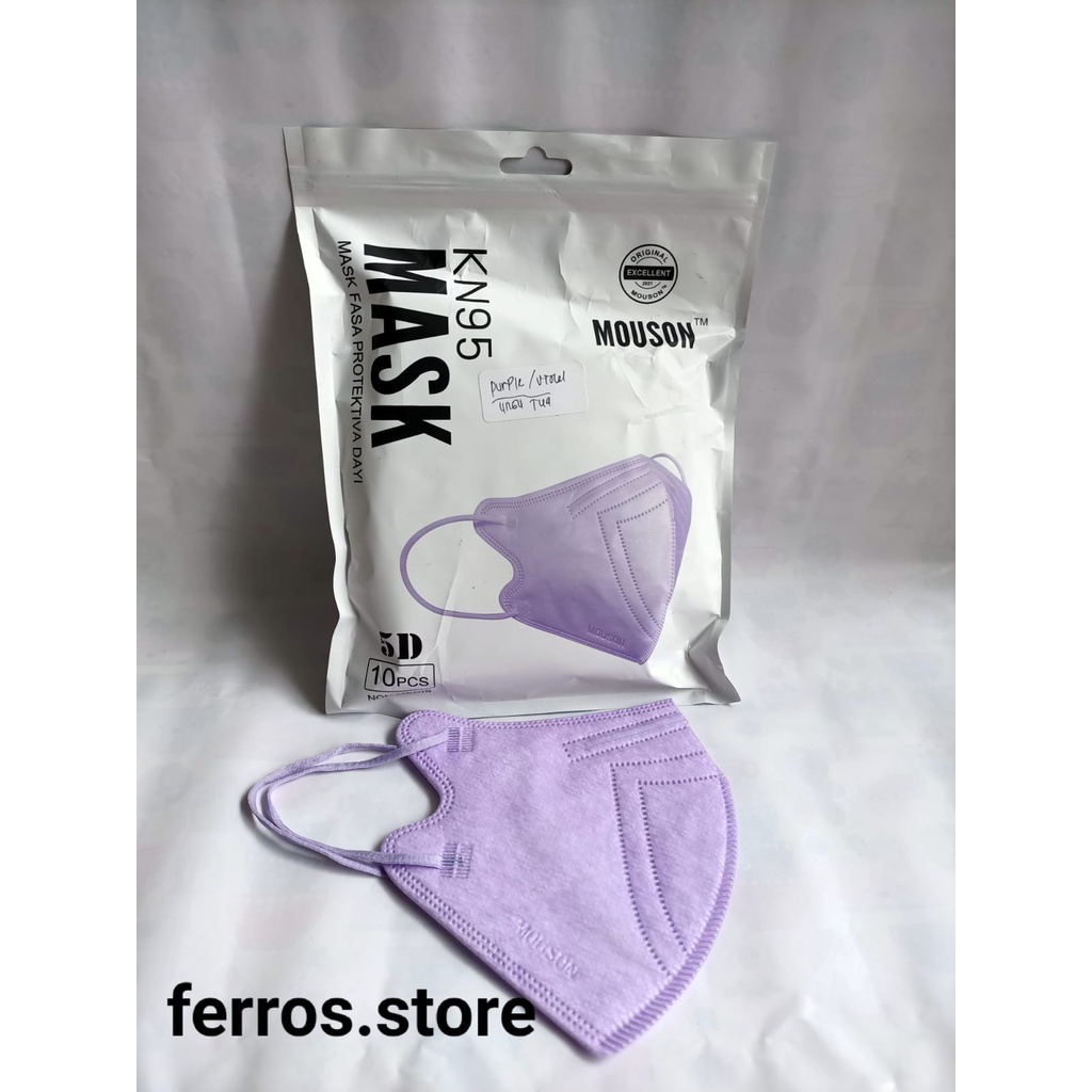 MASKER KN95 MOUSON 5D ISI 10 PCS