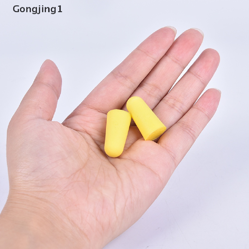 Gongjing 1 Pasang / 5 Pasang Earplugs Bahan Busa Untuk Berenang