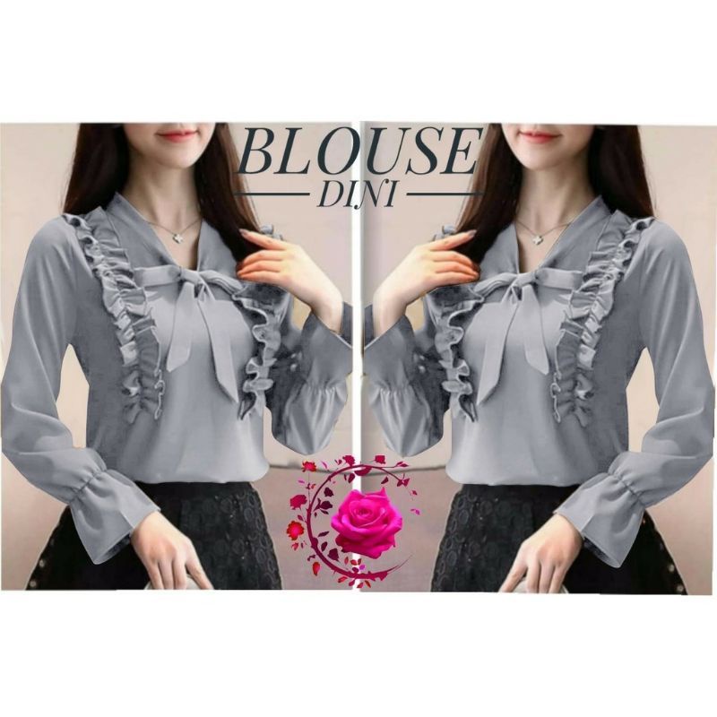 ATASAN WANITA DINI BLOUSE KOREAN STYLE TERBARU TERLARIS FASHION WANITA TERBARU