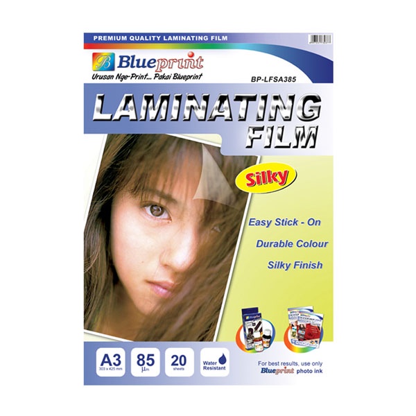 

Blueprint BP-LFSA385 Laminating Silky Film A3 1 Pack isi 20 Pcs
