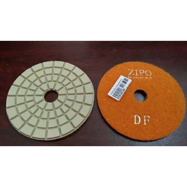 Diamond Pad Zipo Buff (DF) Hitam/Putih - Putih