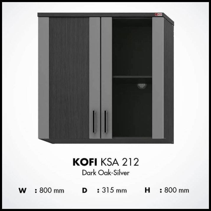Kitchen Set Atas / Lemari Dapur Atas / Rak Dapur Atas Kofi Activ - 2 Pintu
