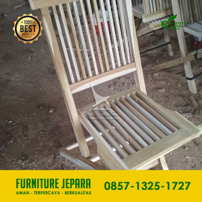 Kursi Lipat - KURSI JARI - JARI - KURSI LIPAT KAYU JATI JEPARA
