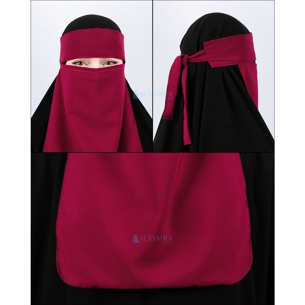 ALSYAHRA NIQAB CADAR BANDANA LUXURY WOLFIS PREMIUM TANPA LABEL