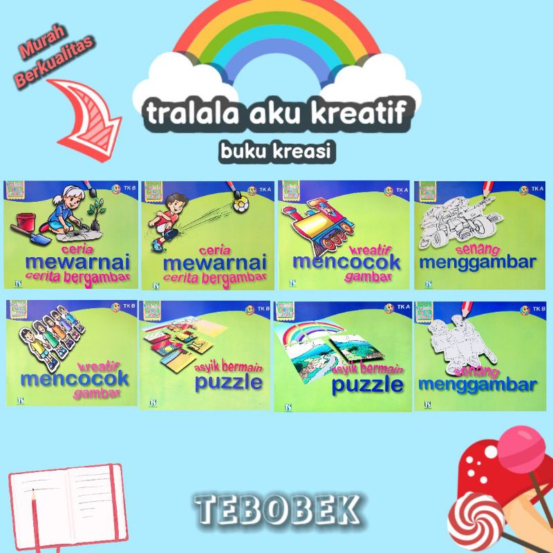 Jual Mewarna,mencocok,menggambar Paud Tralala Aku Kreatif | Shopee ...