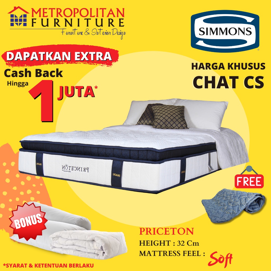 Kasur SIMMONS Springbed Princeton / Kasur Spring bed Simmons Matras