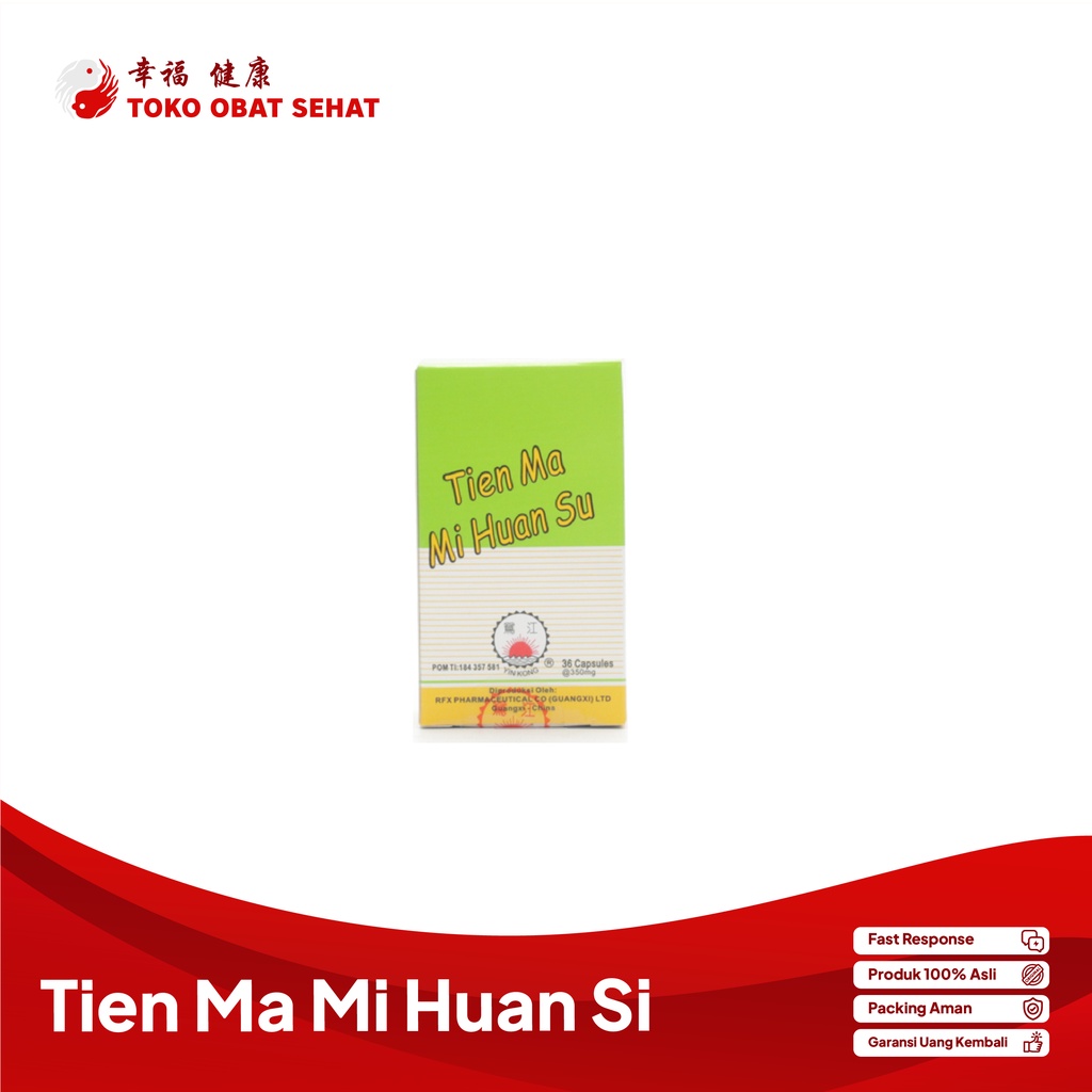 TIEN MA MI HUAN SU obat sakit kepala - migrain dan vertigo manjur