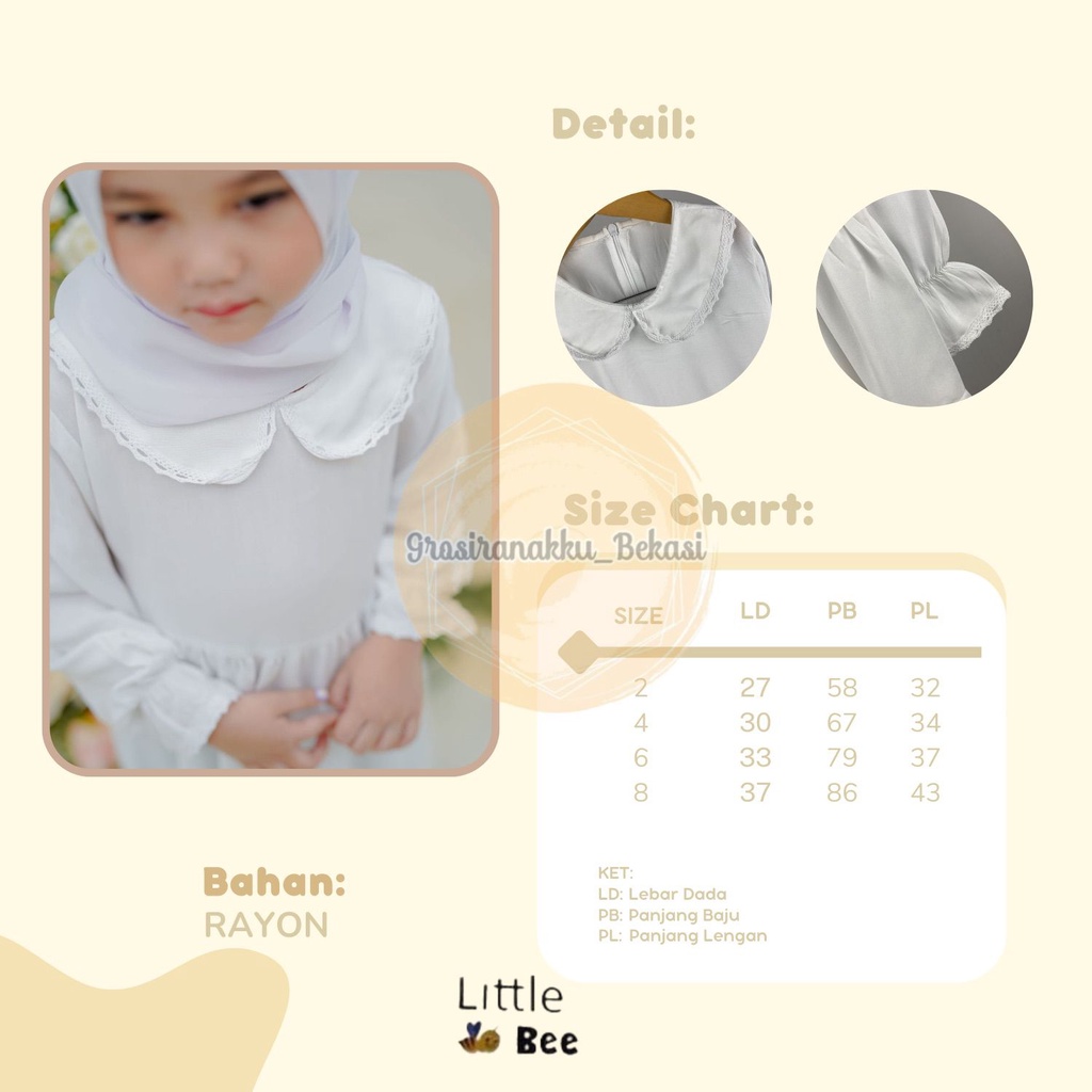 Baju Muslim Anak Putih series