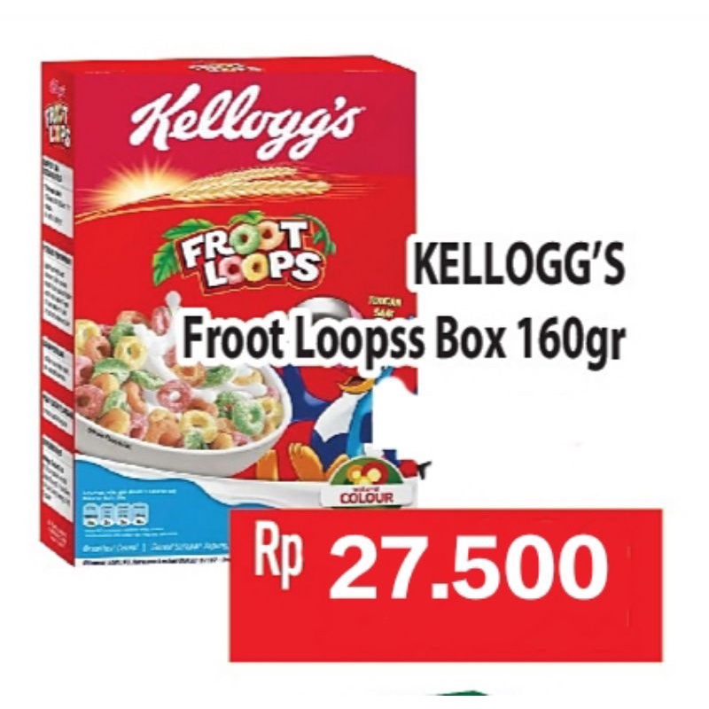 

Kelloggs Froot Loopss box 160gr