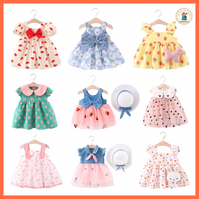 Babyglory.id✨ Dress Korea Anak Import / Dress Anak Perempuan Cewek / Dress Anak Pesta