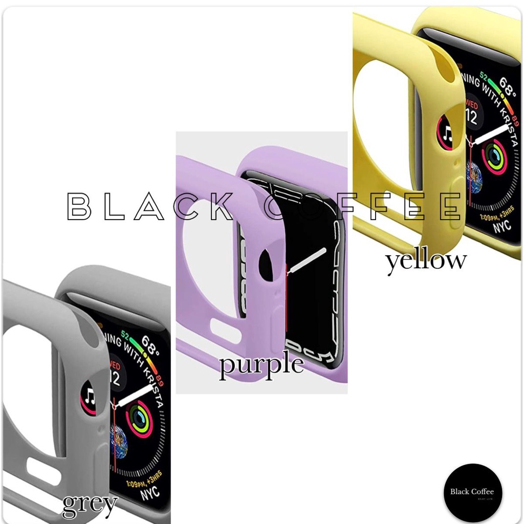 POLOS BUMPER SOFT CASE APPLE WATCH SERI 8 / SERI 7 (41mm / 45mm) SERI SE (2020 / 2022) SERI 6 / 5 / 4 (40mm / 44mm) / SERI 3 / 2 / 1 (38mm / 42mm)SILIKON CASE BODY iWATCH