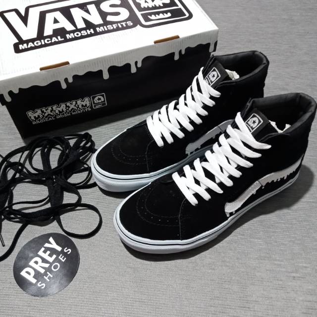 VANS SK8 MAGICAL MOSH MISFITS BLACK WHITE