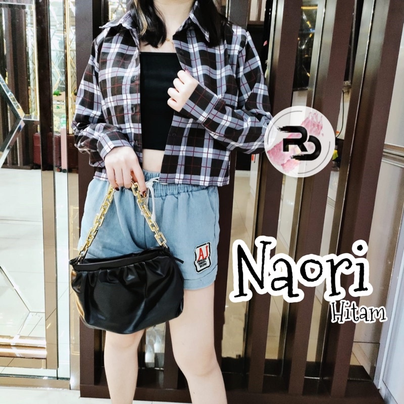 FC - KEMEJA NAORI CROP TOP BLOUSE / KEMEJA NAORI WANITA / NAORI OUTER CROP TOP