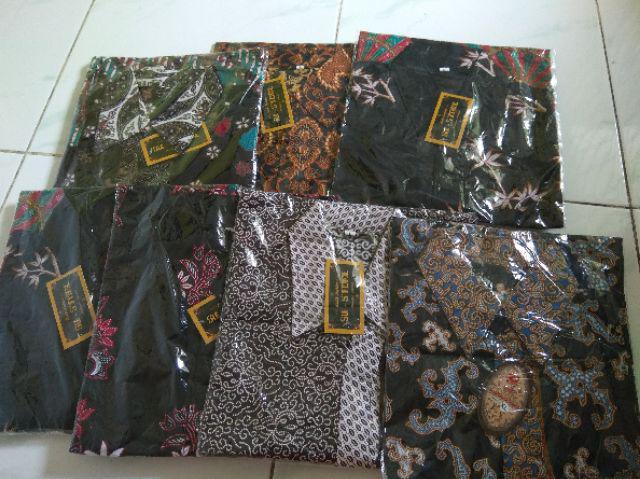 Bswart Batik Hrb026 Kenongo Hem Pendek Padi Pekalongan M L Xl Batik Pria Murah Modern Grosir Batik