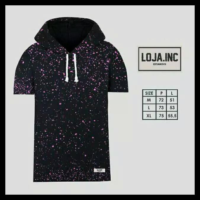 Model Baru Kaos  Hoodie Loja Original Lengan Pendek Motif  