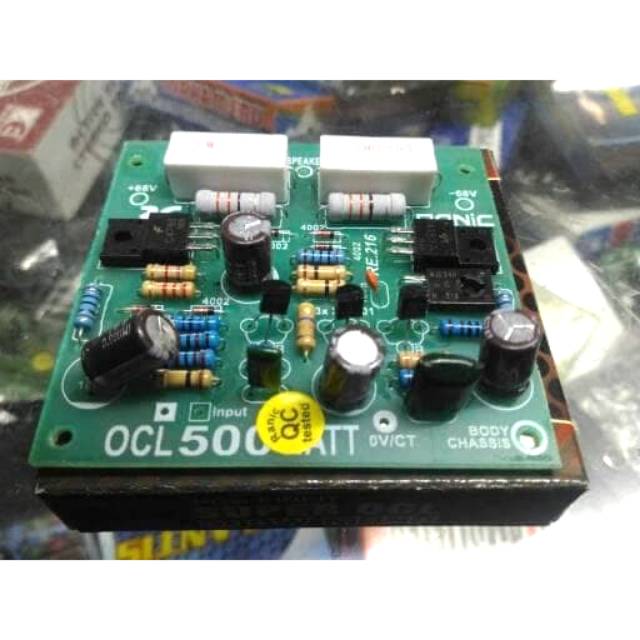 Kit power amplifier super ocl mono pcb fiber ( 804 )