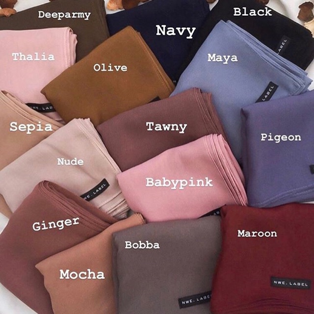 Plain hijab by nwe label