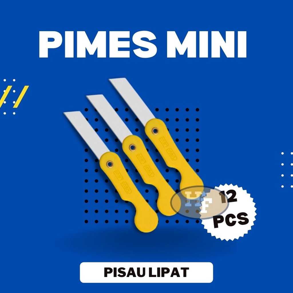 

SATU RENTENG ( 12 PCS ) Pemes Mini Pisau Lipat Mini