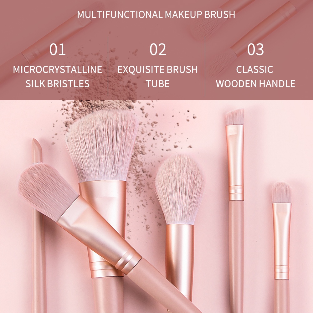 MAANGE 10Pcs/Set Professional Makeup Brush Kit Super Soft Microcrystalline Bristles Brush Cosmetics Beauty Tool Kit Makeup Accessories